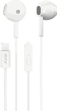 Moveteck 835503 In-ear Handsfree Headphones with Connector 3.5mm White