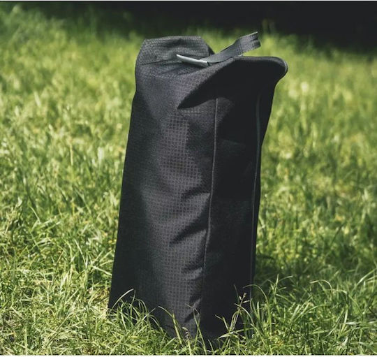 Foldable Campaign Bed Single Black 192x66x15cm