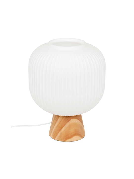 Decorative Lamp with Socket for Bulb E27 Beige