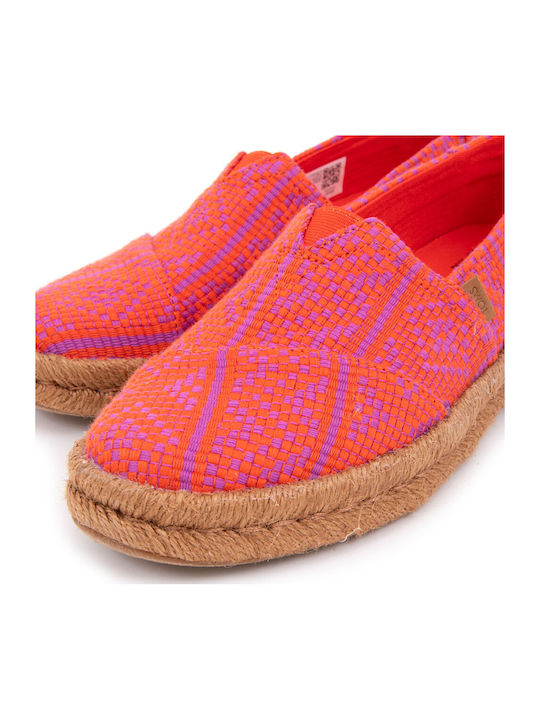 Multicolor Damen Espadrilles in Rot Farbe
