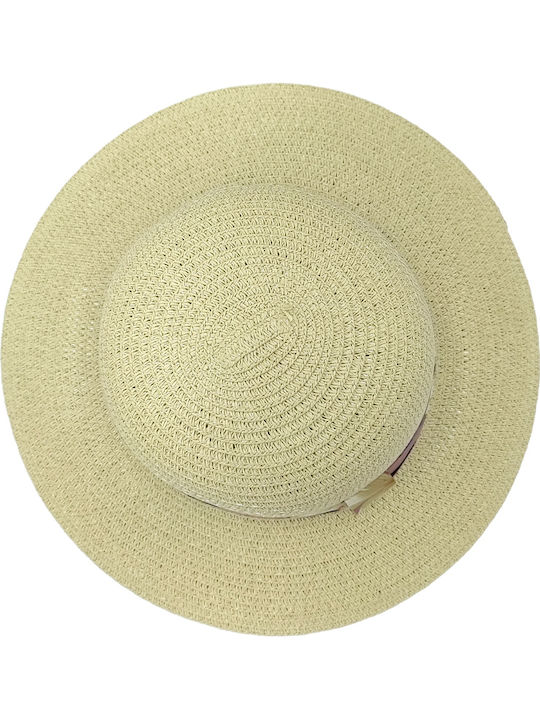 Brims and Trims Wicker Women's Hat Beige