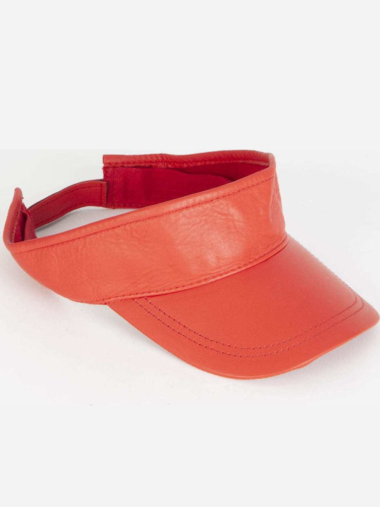 MRDline Pălării Pentru Femei Visor Piele Roșu