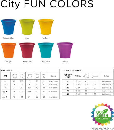 Atmosphera City Pot Plastic Atmosphera City Pot Plastic