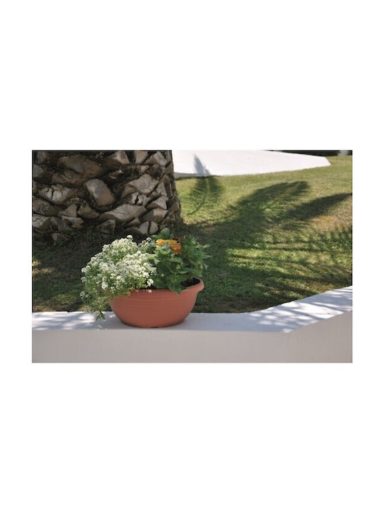 Atmosphera Festone Pot Plastic Terracotta 50x19x19cm.