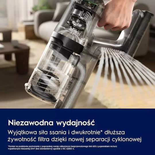 Electrolux Wiederaufladbar Stielstaubsauger 21.6V Gray EP61H21WET