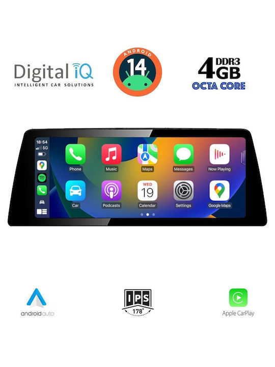 Digital IQ Car Audio System for BMW X5 (E70) / X6 (E71) 2006-2009 (Bluetooth/USB/WiFi/GPS/Apple-Carplay/Android-Auto) with Touch Screen 10.25"
