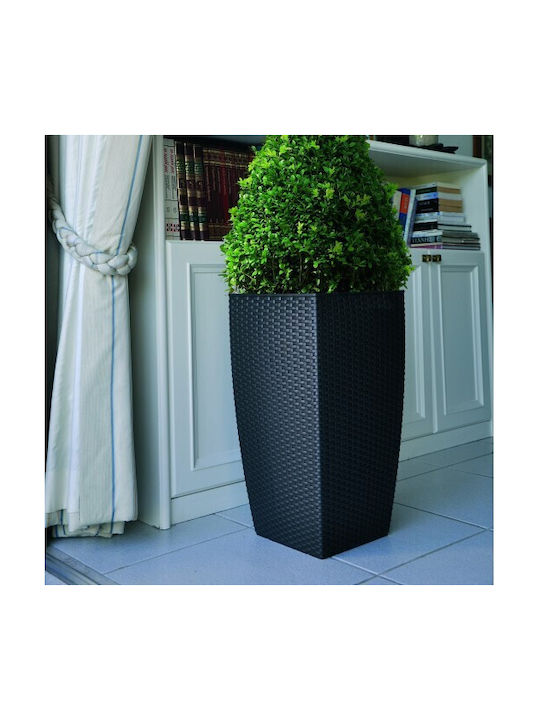 Atmosphera Natura Саксия Пластмаса Dark Red 31x31x56.6см.