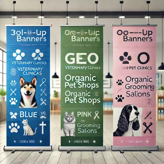Roll Up Stand Τζάμια Dogs Lover