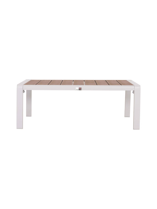 Tisch für kleine Außenbereiche Stabil Bentry White 53x65x35cm