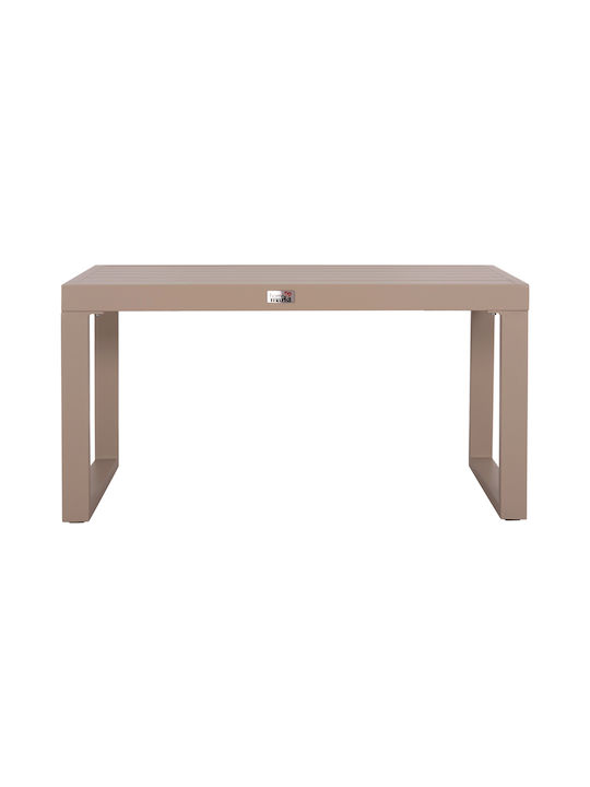 Sentry Auxiliary Outdoor Free Standing Aluminum Table Cappuccino 87x43xcm