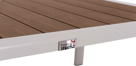 Tisch für kleine Außenbereiche Stabil Bentry White 53x65x35cm