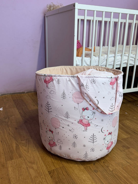 Children's Storage Basket made of Fabric Pink 1pcs