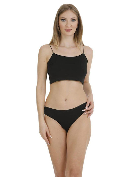 Damen Slip Nahtlos Beige