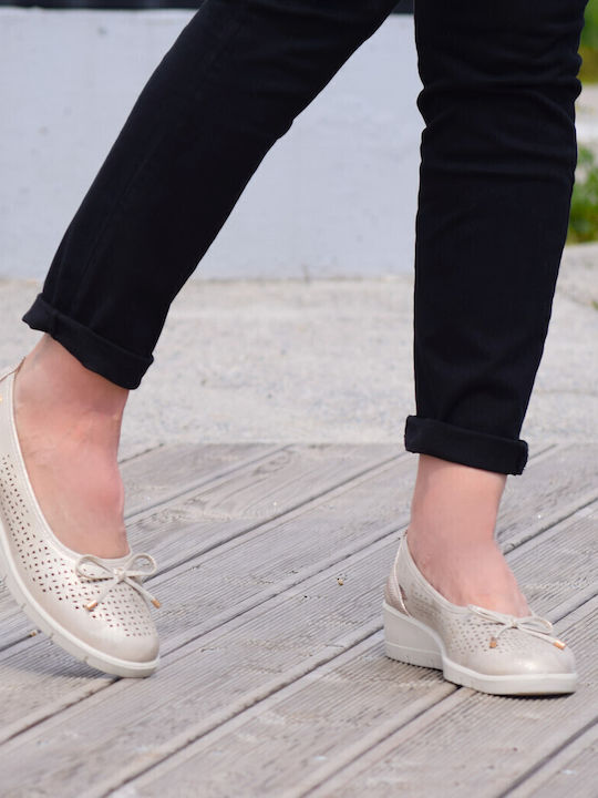 Anatomic Leather Ballerinas Beige