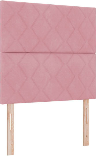 vidaXL Stoff-Kopfkissen für Bett Rosa 200cm