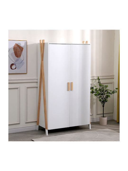 Paschal Δίφυλλη Ντουλάπα Λευκή 96x44x170cm Paschal Δίφυλλη Ντουλάπα Λευκή 96x44x170cm