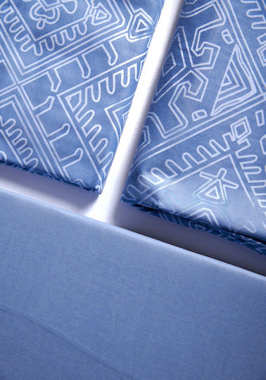 Comfort Σετ King Size 4τμχ 270x245εκ. Μπλε