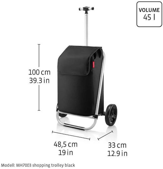 Shopping Trolley Red 45lt