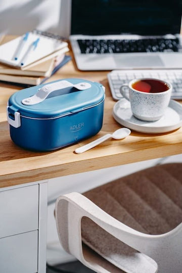 Adler Electric Lunch Box Inox Thermo Grey With Compartments 800ml