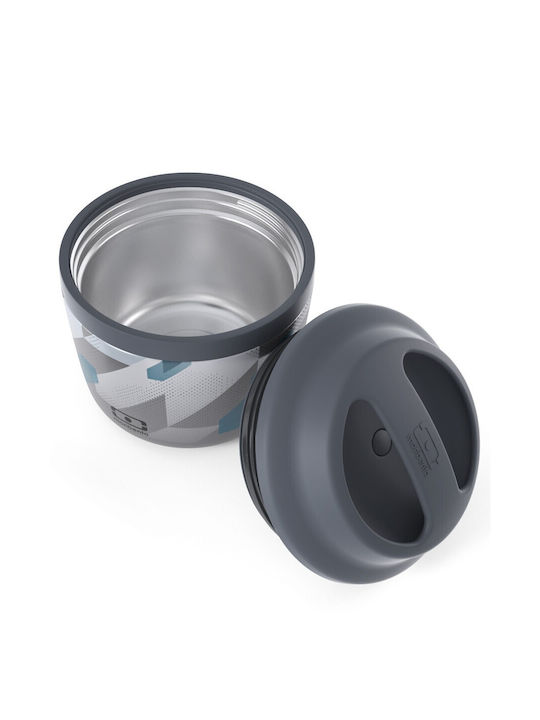 Monbento Lunchbox Isolierte Lunchbox Silikon Gray Geeignet für die Mikrowelle 550ml 1Stück