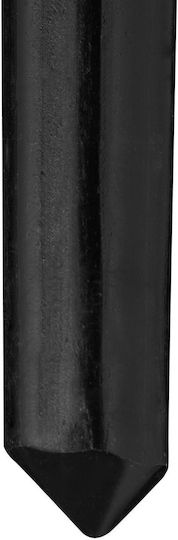 Set 2 Garden Flower Supports Obelisk Dimensions 188 x 30 cm Black Relaxdays