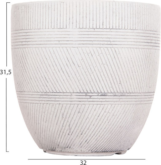 HomeMarkt Саксия Фибростъкло Сив