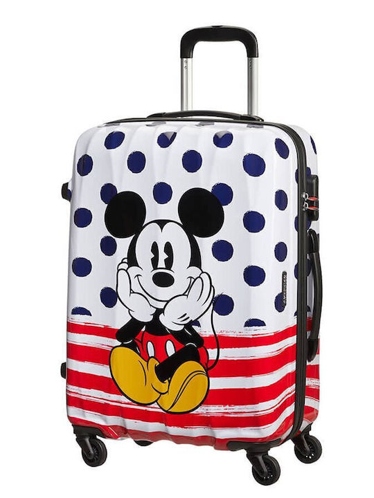 Medium Suitcase American Tourister Disney Legends Mickey Blue Dots
