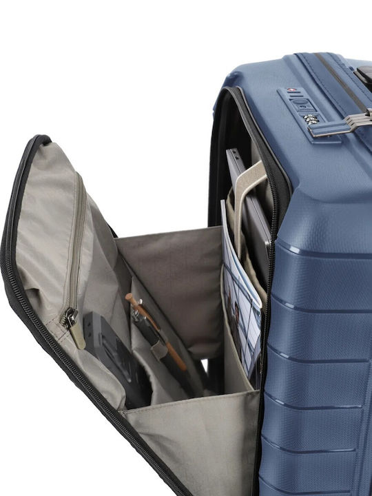 Travelite Mooby S+ Cabin Suitcase Front Pocket Navy
