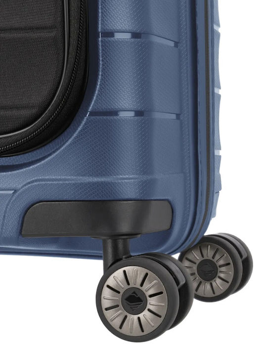 Travelite Mooby S+ Cabin Suitcase Front Pocket Navy