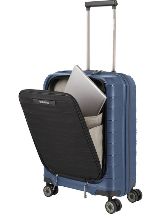 Travelite Mooby S+ Cabin Suitcase Front Pocket Navy