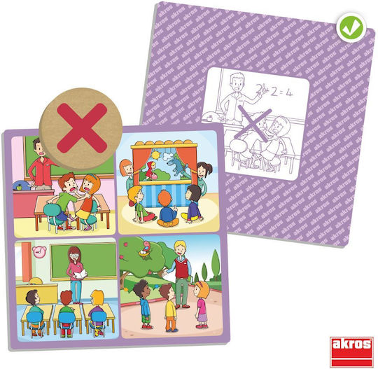 Akros Educational Game Positive Attitude Cards Tolerance Cooperation Ages 3-6 20810
