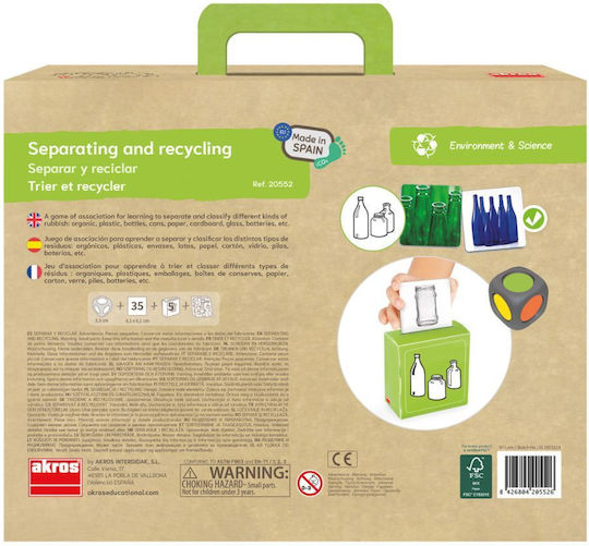 Educational Game Sorting Recycling Waste 3-8 Years 20552