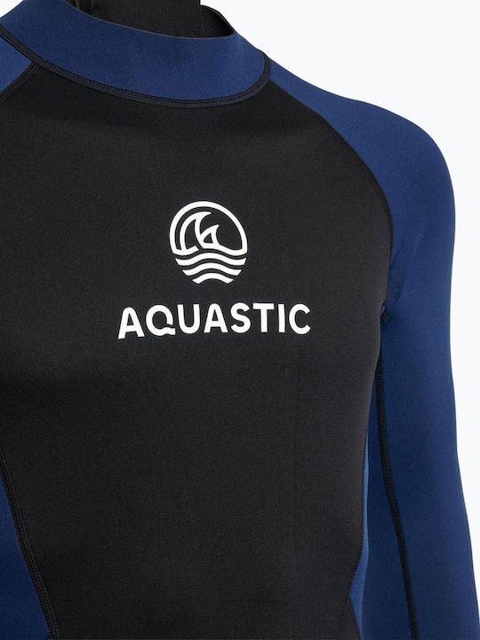 Men's Wetsuit Aquastic Wavey Lg 2 Mm Black Navy Size L