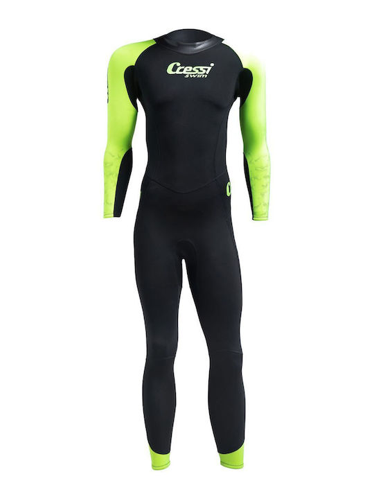 Cressi Karua Herren Neoprenanzug 3/2 mm Schwarz Limette Größe L 4