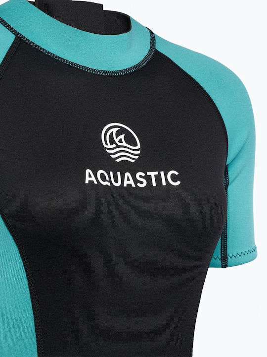 Women's Aquastic Wavey Wetsuit 2 Mm Black Mint Size Xs