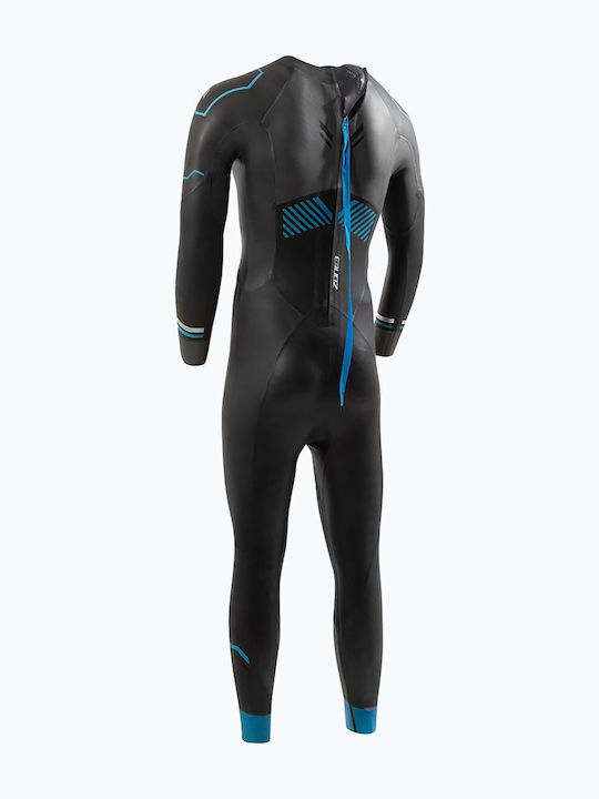 Zone3 Men's Triathlon Wetsuit Advance 4 Mm Black Blue Gunmetal Size Ml