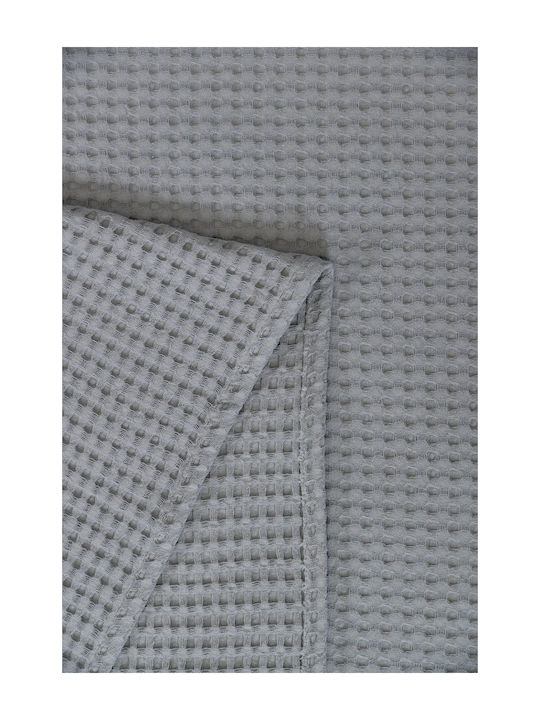Viokarpet Waffle Decke Piqué Übergröße 230x240cm Grau