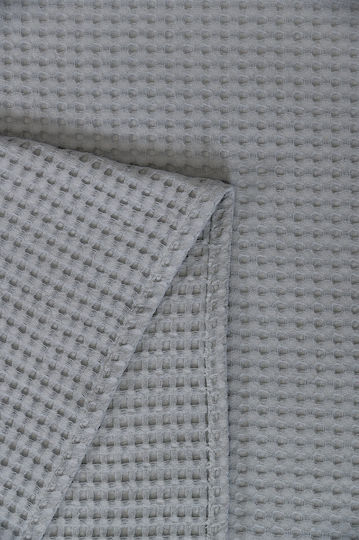 Viokarpet Pătură Waffle Piqué Superdublă 230x240 cm Gri