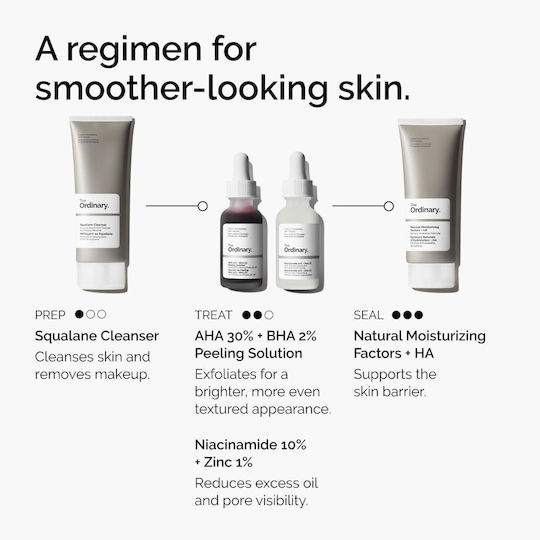The Ordinary Solution AHA 30% + BHA 2% Peeling Προσώπου σε Ορό 30ml