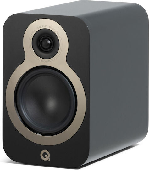 Q-Acoustics 3020c Двойка Hi-Fi Говорители Bookself 90W 2 Брой шофьори Ш17.5xД28.1xВ27.9см. Сатенено черно
