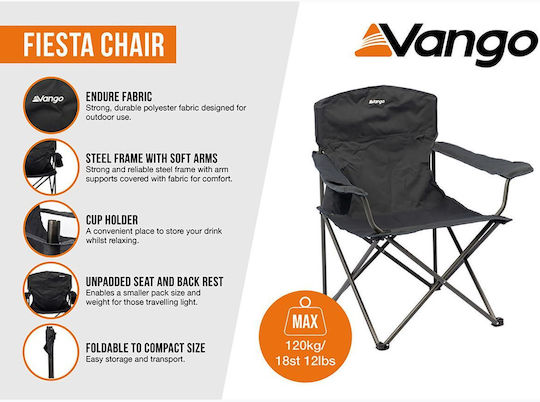 Vango Fiesta Granite Grey Camping Chair