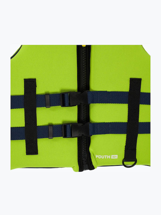 Aquastic Jugend 50N Neopren Kinder-Schwimmweste Grün Größe 176 cm