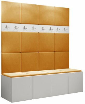 Hartford 268 Entry Furniture with Mirror & Hanger Aspro 168x46x186cm