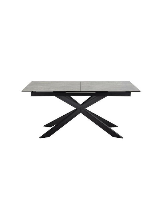 Norsica 685 Tisch Grey, Black 168x90x76cm