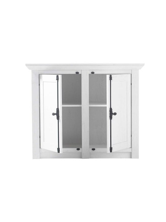 Bodenstehender Schrank Λευκό Πεύκο 105x45x90cm