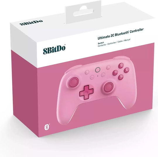 8Bitdo Ultimate 2C Wireless Gamepad for Switch / Switch 2 Pink