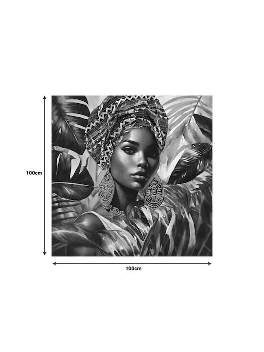 Canvas Painting Gangalo I Inart 100x3x100cm