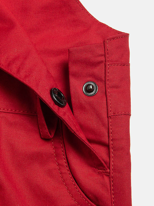 Kids Set With Dungarees Summer 2 Pieces Red