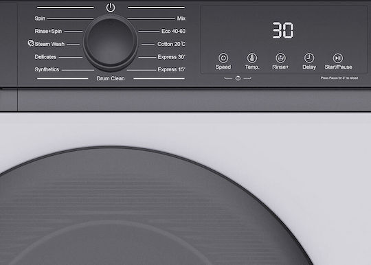 Crown Πλυντήριο Ρούχων 8kg 1200 Στροφών CWM80J12BLDC