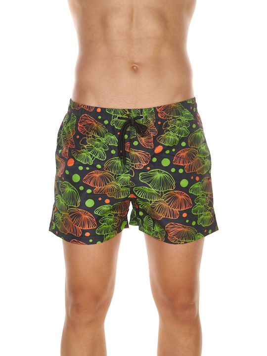 Men's Swimwear Shorts Black with Patterns